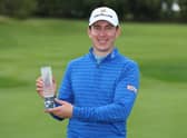 Euan Walker shows off the trophy after winning the British Challenge presented by Modest! Golf Management at St. Mellion Estate in Cornwall. Picture: Luke Walker/Getty Images.