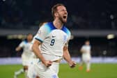 See Naples and make like you're half dead. Harry Kane, back on his feet, celebrates a famous victory