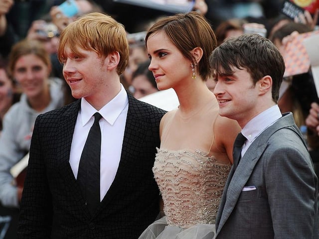 Rupert Grint, Emma Watson and Daniel Radcliffe attend the World Premiere of Harry Potter and The Deathly Hallows - Part 2