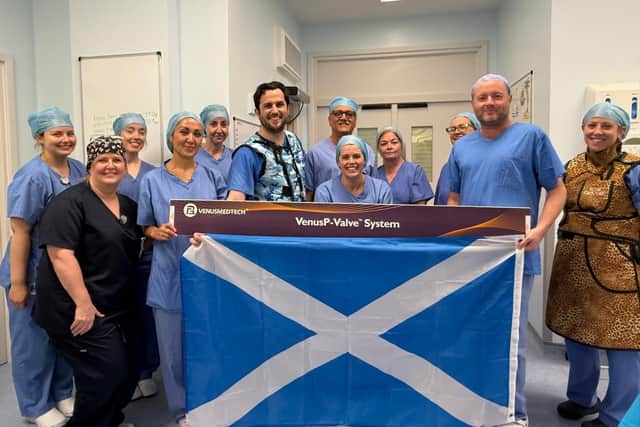 Staff from the Royal Hospital for Children, who performed surgery on 11-year-old Alyssa Ferrie