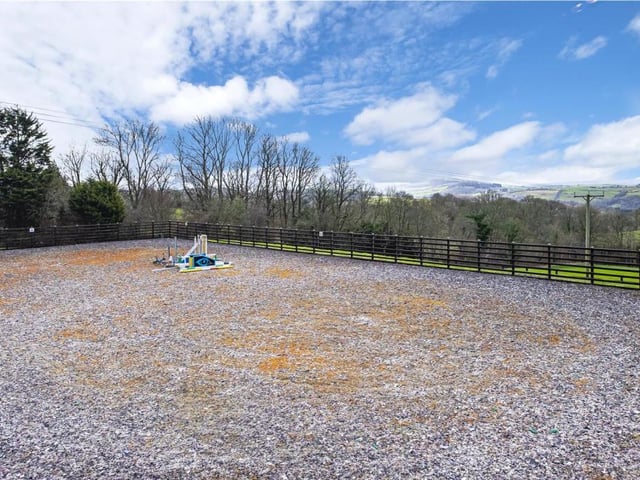Riding arena.