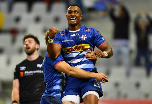Stomers winger Leolin Zas is the top try-scorer in the United Rugby Championship. (Photo by Ashley Vlotman/Gallo Images/Getty Images)