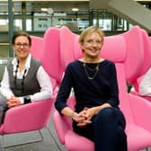 From left: Genevieve Patenaude, CEO of Earth Blox; Niki McKenzie, joint MD of Archangels; and Sam Fleming, co-founder of Earth Blox. Picture: contributed.