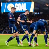 Scotland will hope to celebrate a win over Denmark tonight (Photo by Ross Parker / SNS Group)