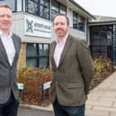 Fraser (left) and Andrew Renwick have bought Affinity House to be the new home of Caltech Lifts. Picture: ASM Media & PR
