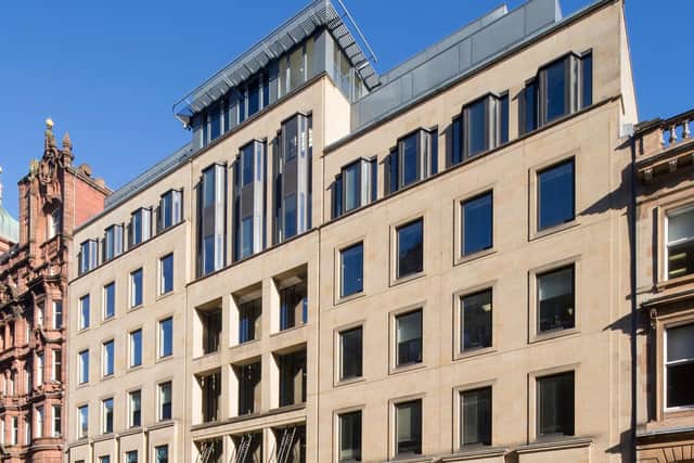 The 180 West George Street office building in Glasgow city centre. Picture: McAteer Photograph