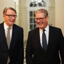 Ex-Hartlepool MP Lord Peter Mandelson, left, with Prime Minister Sir Keir Starmer before Lord Mandelson was sacked as US ambassador.