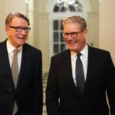 Ex-Hartlepool MP Lord Peter Mandelson, left, with Prime Minister Sir Keir Starmer before Lord Mandelson was sacked as US ambassador.