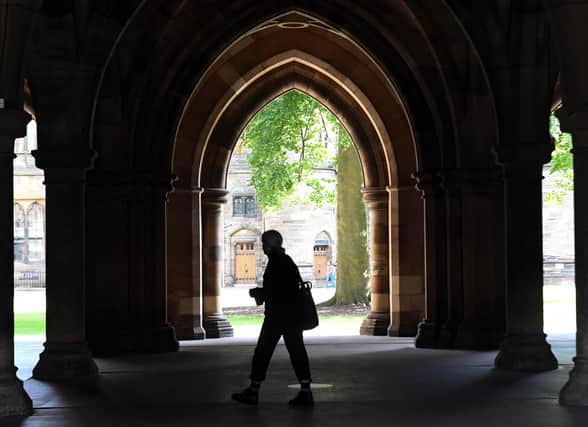 Glasgow University is facing fresh claims it has undermined academic freedoms after it asked a scholar to provide details of the content of a talk ahead of the event. (Photo by ANDY BUCHANAN/AFP via Getty Images)