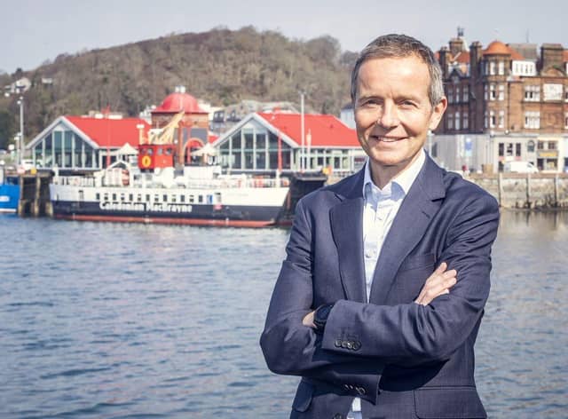 CalMac chief executive Robbie Drummond said it was in "positive dialogue" over leasing Pentalina. Picture: Rachel Keenan