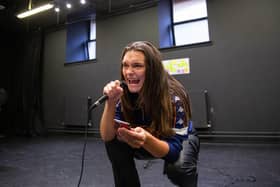 Olivia Caw, who plays Bonnie, in rehearsals.
