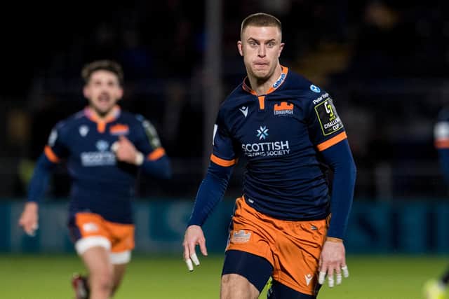 Freddie Owsley showed his pace with a player of the match performance in Edinburgh's win over Brive. (Photo by Ross Parker / SNS Group)