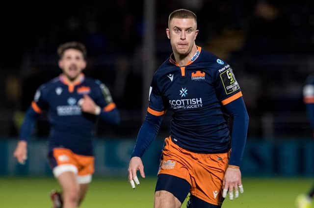 Freddie Owsley showed his pace with a player of the match performance in Edinburgh's win over Brive. (Photo by Ross Parker / SNS Group)