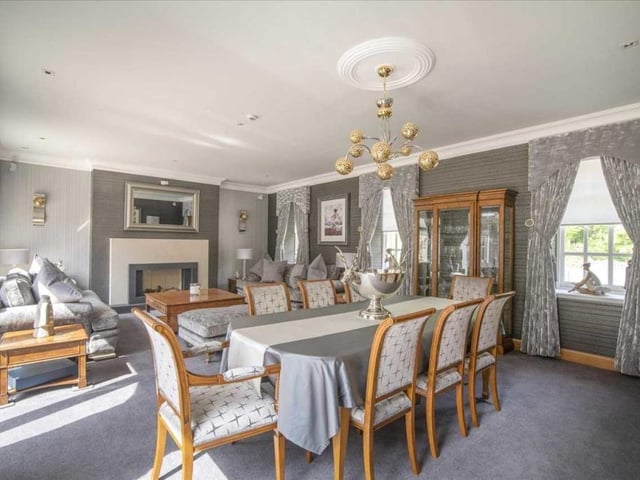 Lounge and dining room.