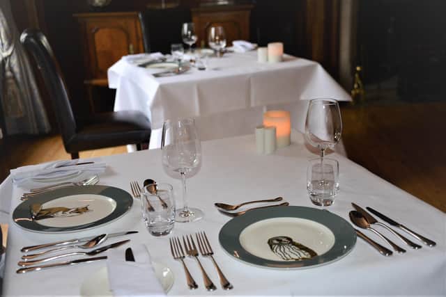 Table numbers have been reduced in the restaurant to create a relaxed and safe dining experience during Covid.