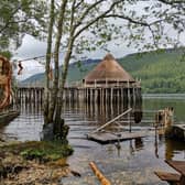 The crannog on Loch Tay before it was burnt down in June. PIC: CC/PaulT (Gunther Tschuch)