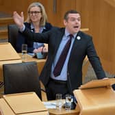 Douglas Ross, leader of the Scottish Conservatives, at First Minster's Questions. Picture: Jeff J Mitchell/Getty Images