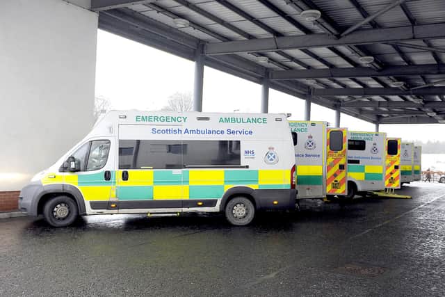 Ambulances had to queue up outside hospitals for over four hours at some Scottish hospitals, new figures show