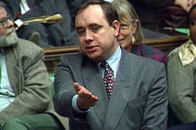 Alex Salmond during a debate following the Government's defeat on their fishing policy.
