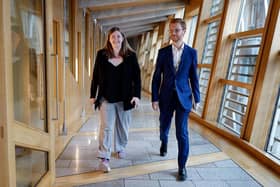 Scottish Greens co-leaders Gillian Mackay and Ross Greer, whose members blocked a Holyrood inquiry into the SNP finances scandal (Picture: Jeff J Mitchell/Getty Images)