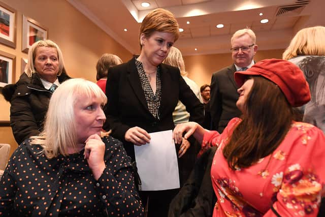 Women injured after vaginal mesh surgery held talks with First Minister Nicola Sturgeon in 2019, accompanied by Scottish Conservative leader Jackson Carlaw (Photo John Devlin).