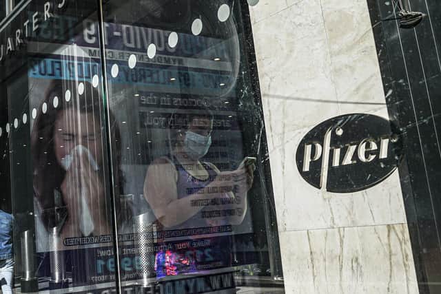 Pfizer and BioNTech have won permission for emergency use of their Covid-19 vaccine in the UK. AP Photo/Bebeto Matthews