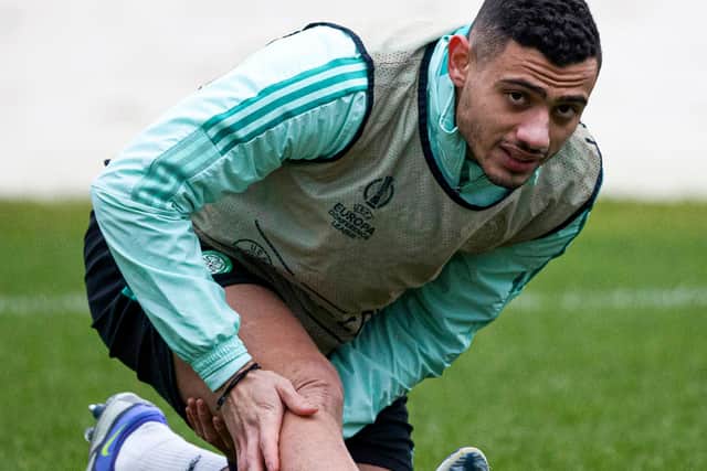 Giorgos Giakoumakis is tipped to lead the line for Celtic in Norway after his weekend hat-trick against Dundee. (Photo by Craig Williamson / SNS Group)