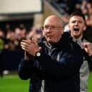 John McGlynn's Falkirk have just one hurdle left to complete an unbeaten league season.  (Photo by Sammy Turner / SNS Group)