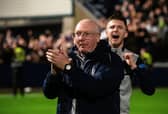 John McGlynn's Falkirk have just one hurdle left to complete an unbeaten league season.  (Photo by Sammy Turner / SNS Group)