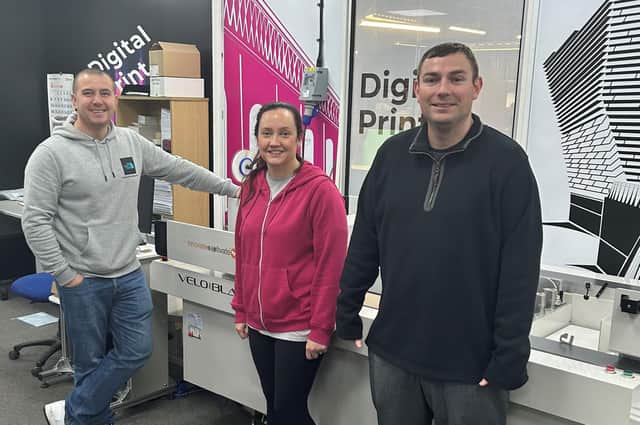 From left: Winter & Simpson sales director Darryl Rennie, admin assistant Kirsty Simpson, and MD Kenny Simpson. Picture: contributed.