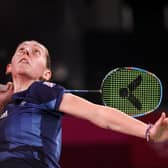 Kirsty Gilmour in action against Japan's Akane Yamaguchi. Picture: Lintao Zhang/Getty Images
