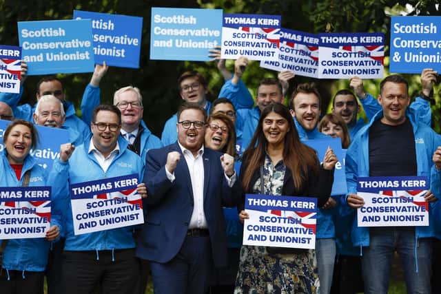 The Scottish Conservative vote was squeezed in the Rutherglen by-election by pro-Union tactical voting, but the party stands to benefit from the same trend in other seats (Picture: Jeff J Mitchell/Getty Images)
