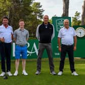 Craig Howie, second left, pictured with his amateur partners in the winning team in Tuesday's Rolex Challenge Tour Grand Final Pro-Am at T-Golf & Country Club in Mallorca. Picture: Octavio Passos/Getty Images.
