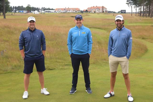Pictured during a practice round for the abrdn Scottish Open at The Renaissance Club, Marc Warren, Stephen Gallacher and Scott Jamieson will all have full playing privileges in 2022. Picture: Andrew Redington/Getty Images.