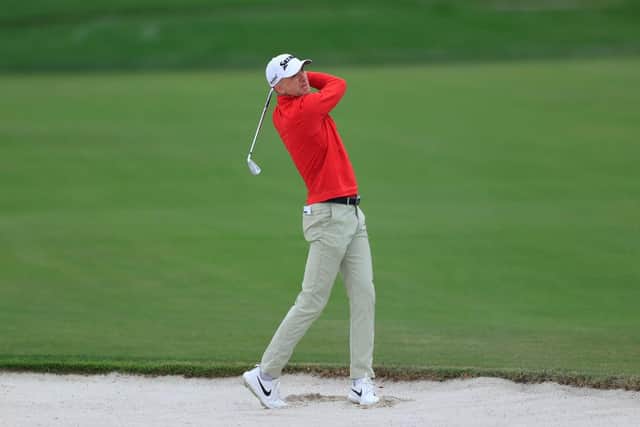 Martin Laird plays a shot from a bunker on on the 11th hole during the first round of the Arnold Palmer Invitational Presented by MasterCard at the Bay Hill Club and Lodge in Orlando, Florida. Picture: Sam Greenwood/Getty Images.