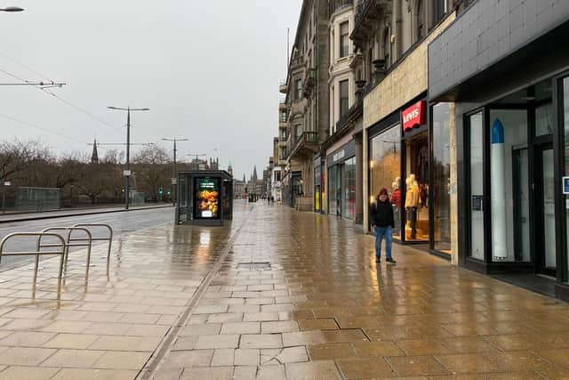Princes Street on Boxing Day morning