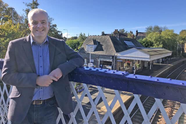 Mark Ruskell wants a tax on frequent fliers to fund rail improvements to make it more competitive with air travel. Picture: Scottish Greens