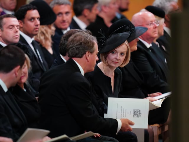 Prime Minister Liz Truss attends a Service of Prayer and Reflection for the Life of Queen Elizabeth II at St Giles' Cathedral, Edinburgh.