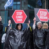Campaigners have protested against the potential development of the Rosebank oilfield in the North Sea. Picture: Peter Summers/Getty Images