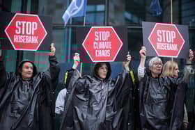 Campaigners have protested against the potential development of the Rosebank oilfield in the North Sea. Picture: Peter Summers/Getty Images