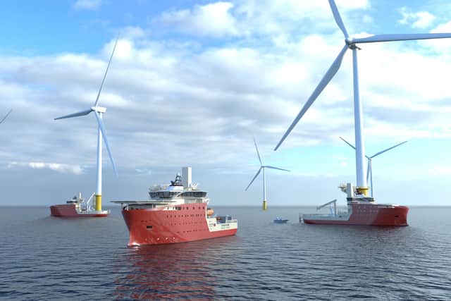 The state-of-the-art hybrid trio will operate on the Dogger Bank wind farm in the North Sea.