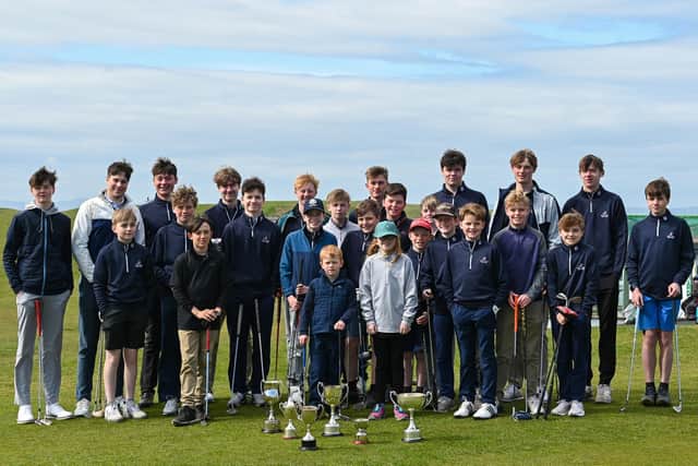 West Links Juniors enjoyed a fun day hosted by North Berwick Golf Club professional Martyn Huish to mark a hugely-successful campaign. Picture: West Links Junior