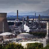 The Petroineos oil refinery at Grangemouth