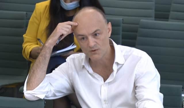 Dominic Cummings claimed the UK government made serious mistakes over the transfer of hospital patients to care homes (Picture: House of Commons via PA)