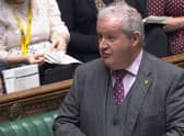 SNP Wesminster leader Ian Blackford speaks during Prime Minister's Questions in the House of Commons, London.