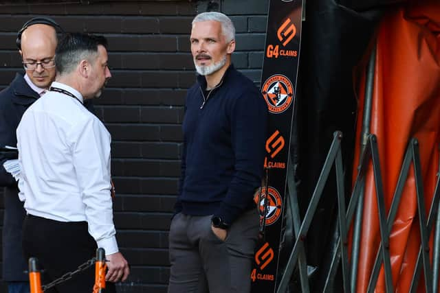 Dundee United boss Jim Goodwin ahead of the relegation clash with Kilmarnock. (Photo by Mark Scates / SNS Group)