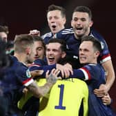 Scotland celebrate qualifying for the 2020 Euros. (Pic: PA)