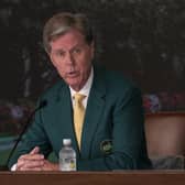 Fred Ridley, chairman of Augusta National Golf Club and the Masters Tournament, speaks to the media ahead of the season's opening major. Picture: Augusta National Golf Club