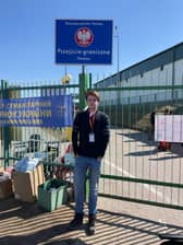 St Andrews student Ramsay Bader helped refugees from Ukraine on the Polish border.