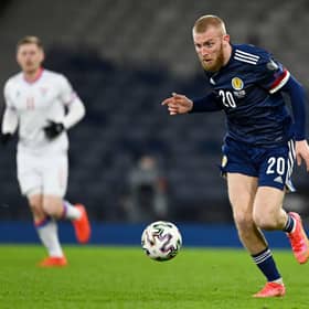 Scotland striker Oliver McBurnie was allegedly shown in a viral video attacking a 21-year-old male. Picture: SNS